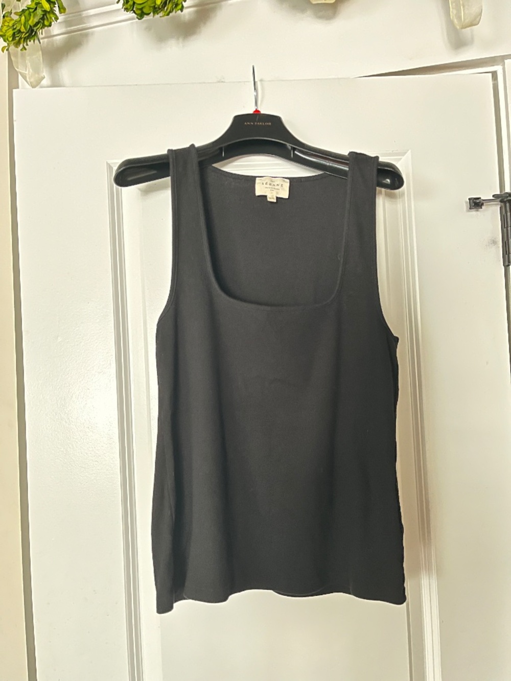 Sézane Juan top in finely ribbed cotton